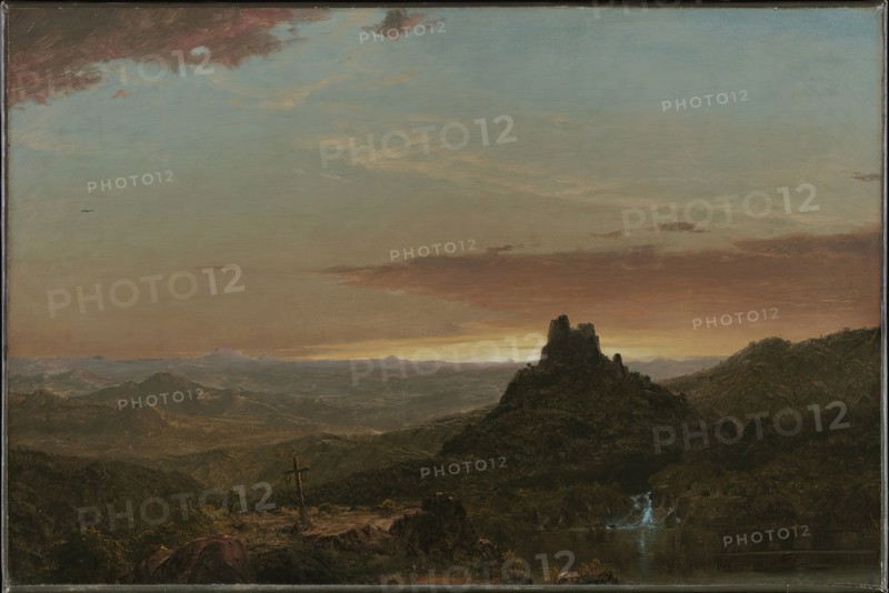 Cross in the Wilderness, 1857. Creator: Frederic Edwin Church.