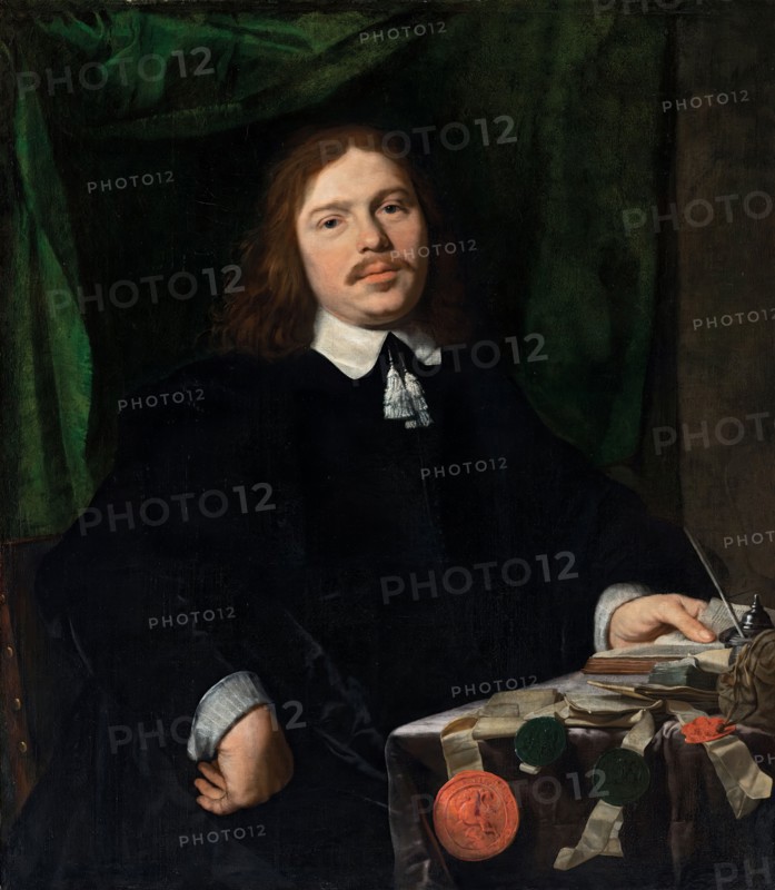 Portrait of a Man with Documents, 1655. Creator: Bartholomeus van der Helst.