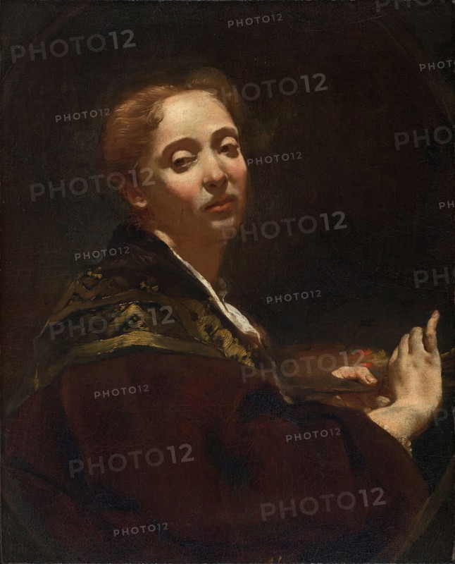 Portrait of Giulia Lama, 1715. Creator: Giovanni Battista Piazzetta.