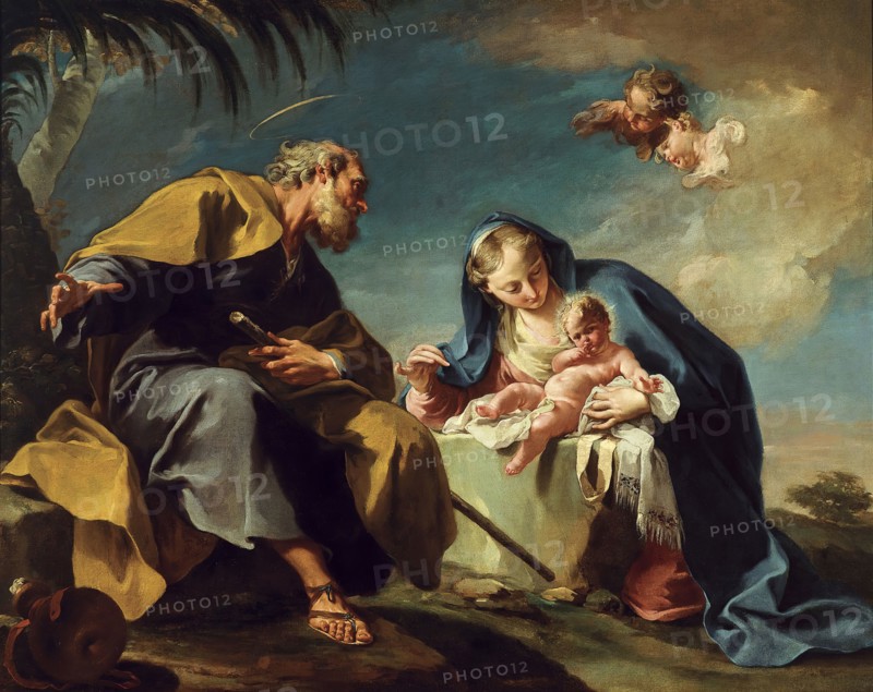 Rest on the Flight into Egypt, 1725. Creator: Giovanni Battista Pittoni the Younger.