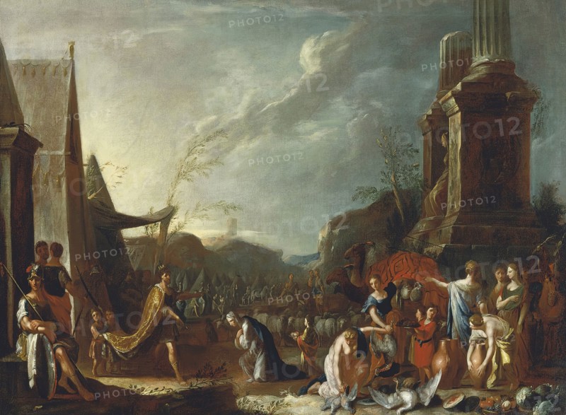 Solomon and the Queen of Sheba, 1639. Creator: Johann Heinrich Schonfeld.