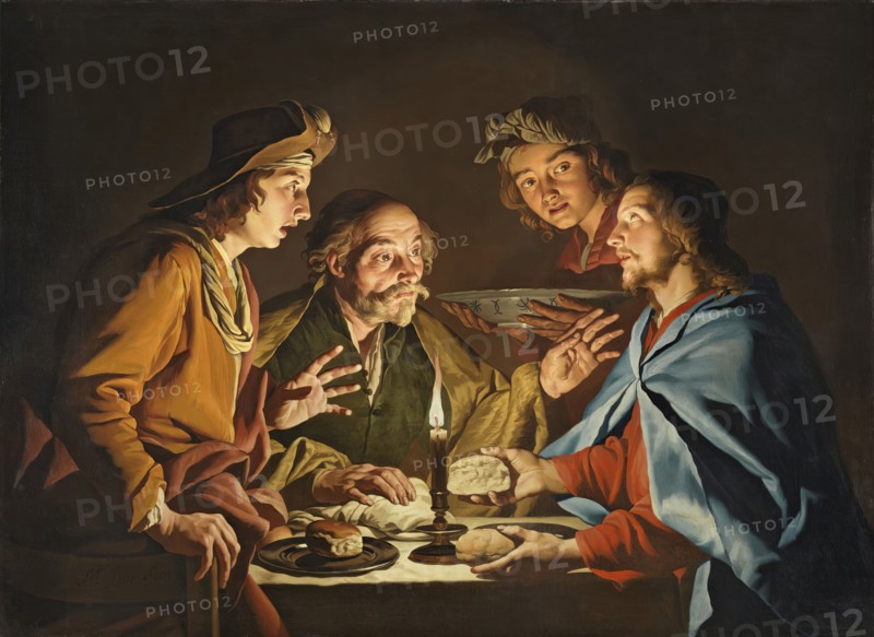 The Supper at Emmaus, 1633. Creator: Matthias Stomer.
