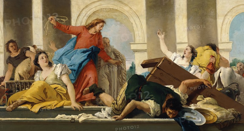 The Expulsion of the Money-changers from the Temple, 1750. Creator: Giovanni Domenico Tiepolo.