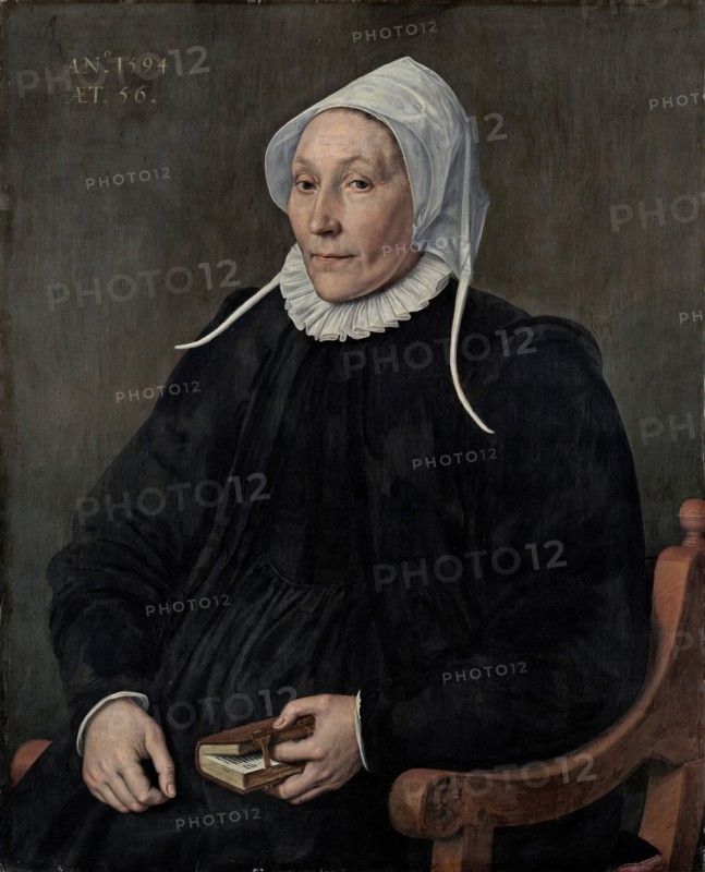 Portrait of a Woman aged Fifty-six, 1594. Creator: Cornelius Ketel.