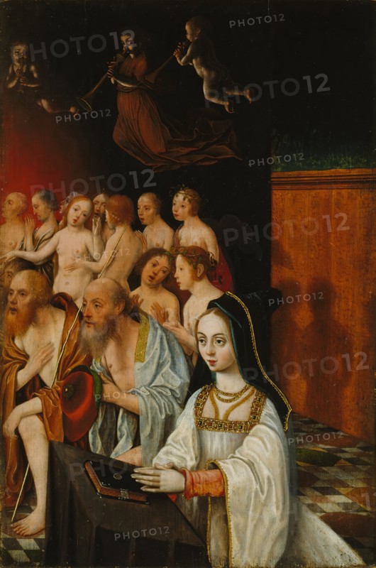 Wing of a Diptych with the Souls of the Just and a Donor, 1520. Creator: Jan Mostaert.