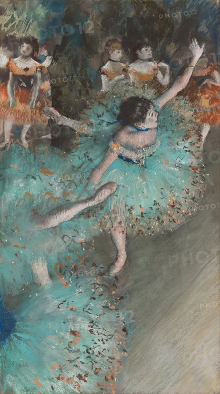 Swaying Dancer (Dancer in Green), 1877. Creator: Edgar Degas.