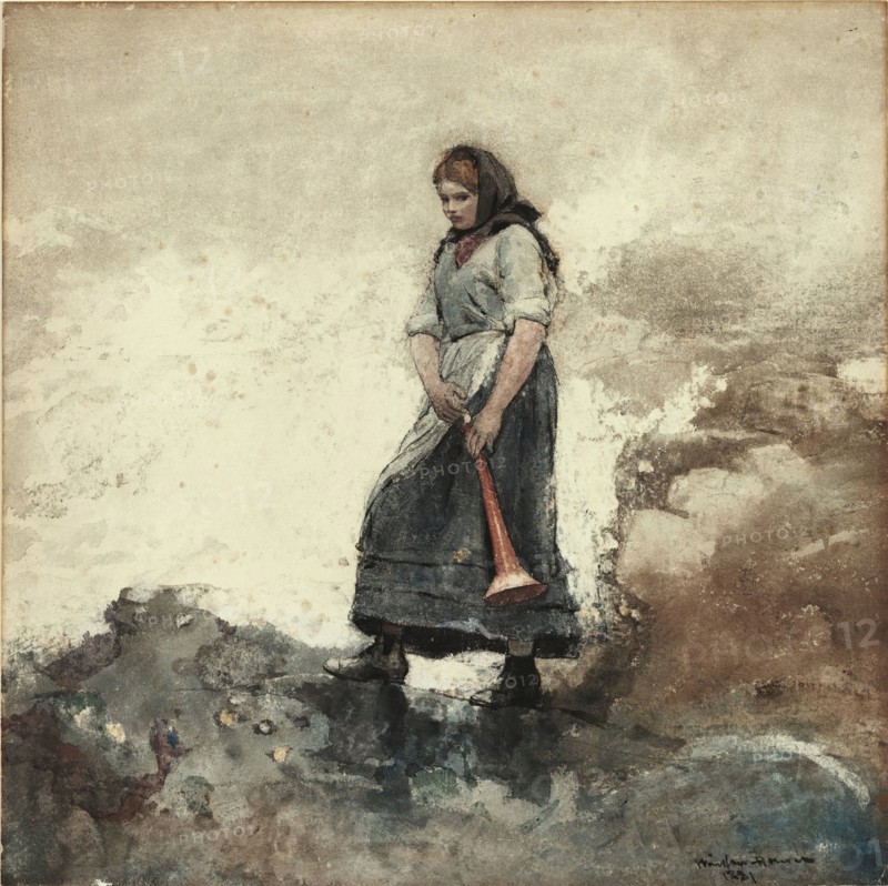 Daughter of the Coast Guard, 1881. Creator: Winslow Homer.