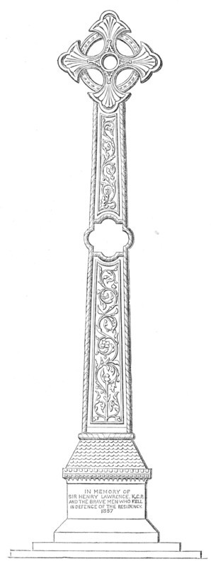 Design for the Lucknow Memorial, 1864. Creator: Unknown.