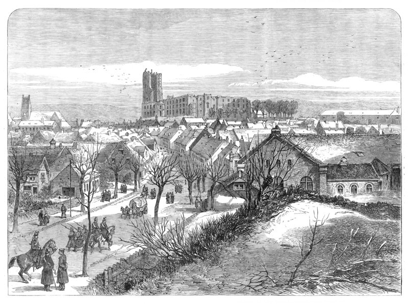 The War in Denmark: Kolding, Jutland, the head-quarters of the Allied armies..., 1864. Creator: Unknown.