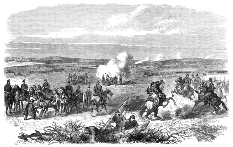 The War in Denmark: a skirmish near Fredericia, 1864. Creator: Unknown.