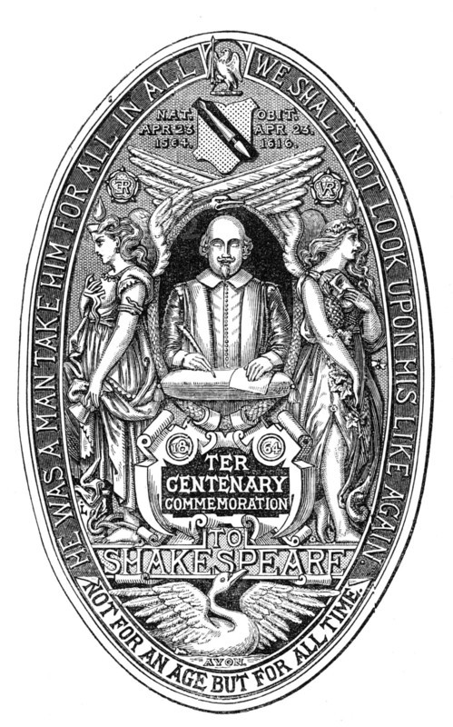 The Seal of the National Shakspeare Committee, 1864. Creator: Unknown.