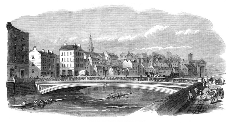 The new Northgate iron bridge at Cork, 1864. Creator: Unknown.