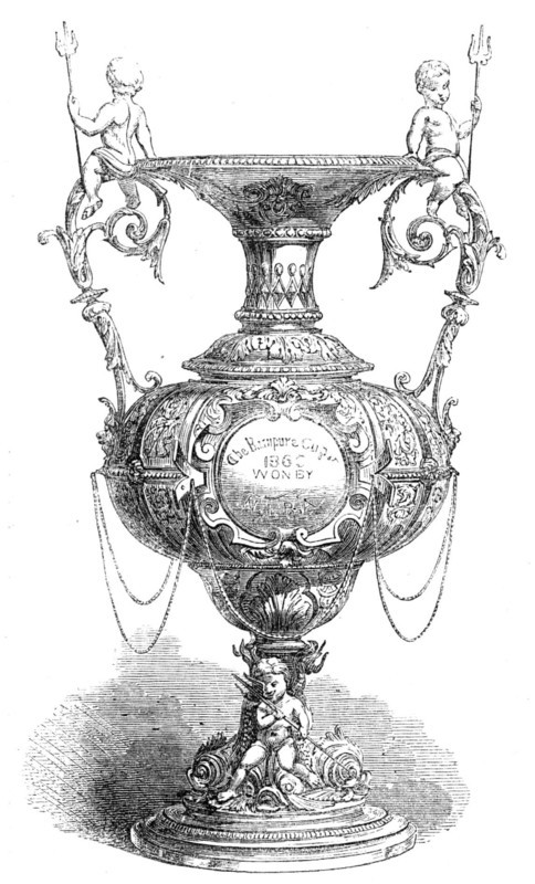 Rampoor Prize Cup of the Northern India Rifle Association, won by Mr. R. G. Currie..., 1864. Creator: Unknown.