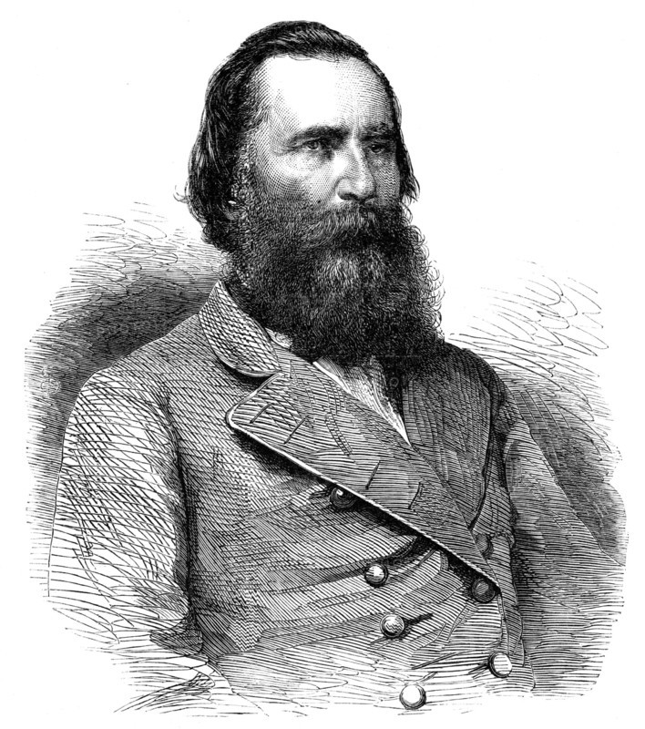 General Longstreet, of the army of the Confederate States of America - from a photograph, 1864. Creator: Unknown.