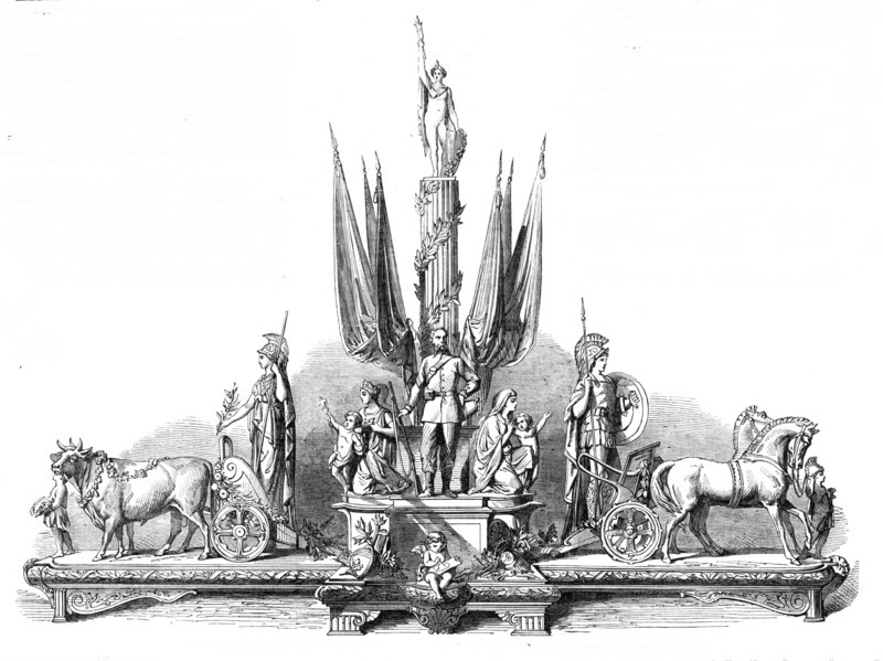 The International Volunteer Challenge Trophy to be shot for at the Wimbledon Meeting, 1865. Creator: Unknown.