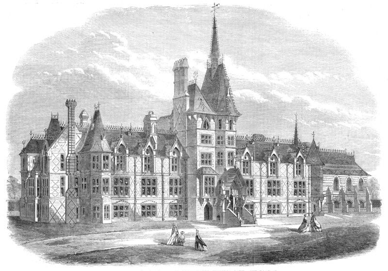 The new hospital for French Protestants, Victoria Park, 1865. Creator: Unknown.
