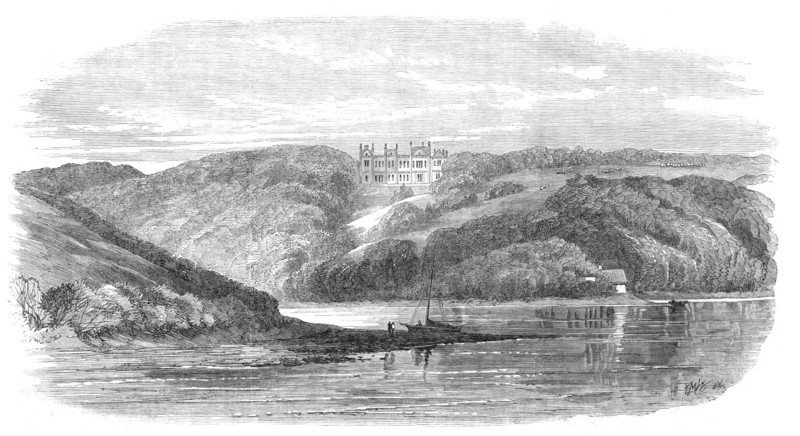 Tregothnan House, Cornwall, the seat of Lord Falmouth, 1865. Creator: E. M. W..