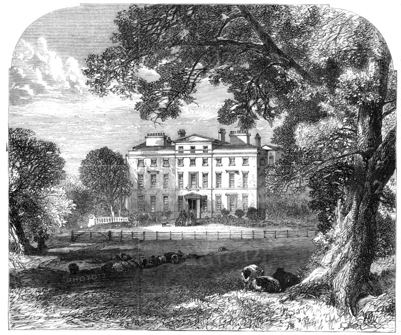 Brocket Hall, Hatfield, Herts, where Lord Palmerston died, 1865. Creator: Unknown.
