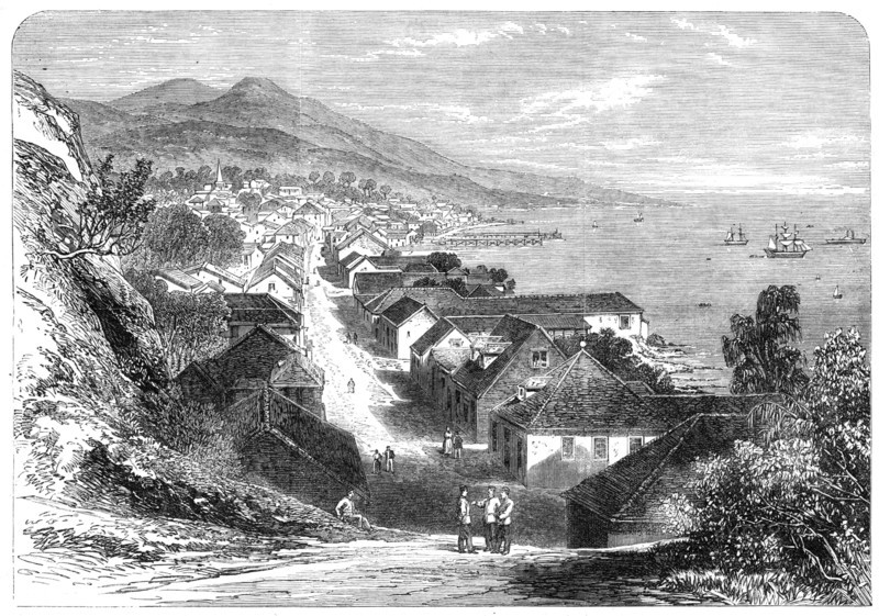 The town of Basseterre, Guadaloupe, French West Indies, 1865. Creator: Unknown.