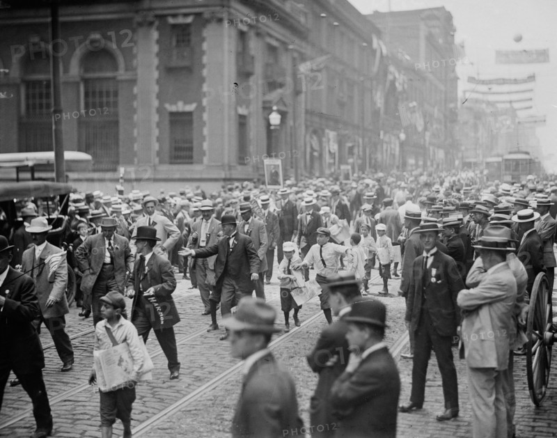 Delegations arriving in Baltimore, between c1910 and c1915. Creator: Bain News Service.