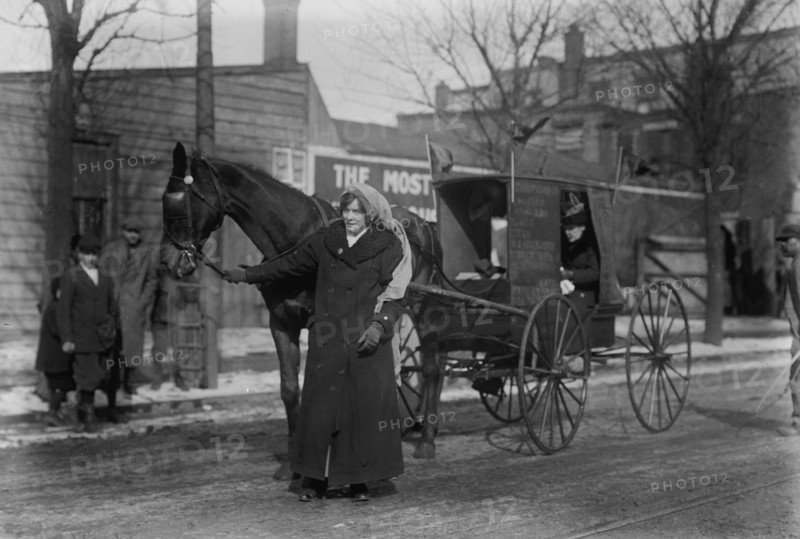 Eliz. Freeman enroute to Wash'n, 1913. Creator: Bain News Service.
