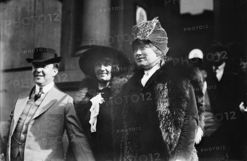 Eugene Walter, Mrs. Donald Brian, and Charlotte Walker, between c1910 and c1915. Creator: Bain News Service.