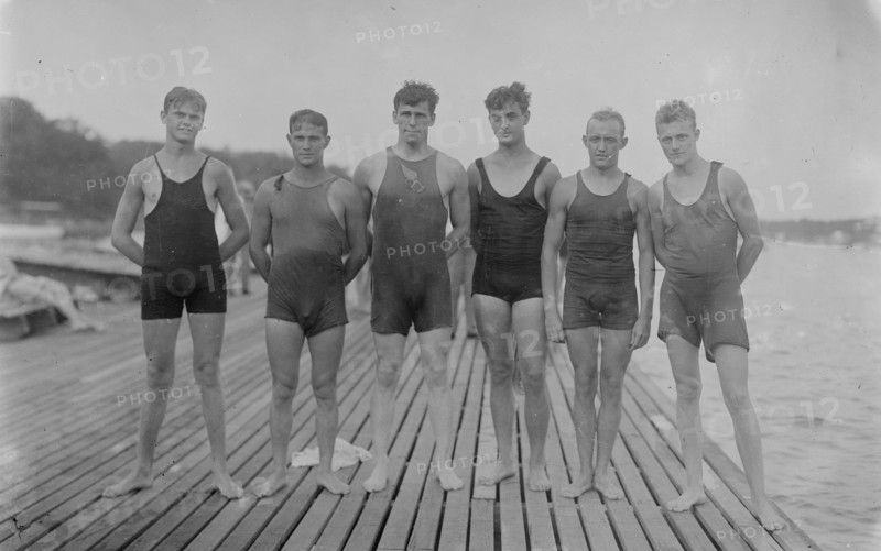 J.A. Zimrock, G. Hager, Rex Cropsey, C. Ash, H. Knecht, J.C. Wheatley, 1913. Creator: Bain News Service.
