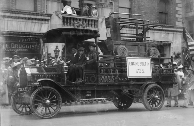 Firemen's parade, between c1910 and c1915. Creator: Bain News Service.