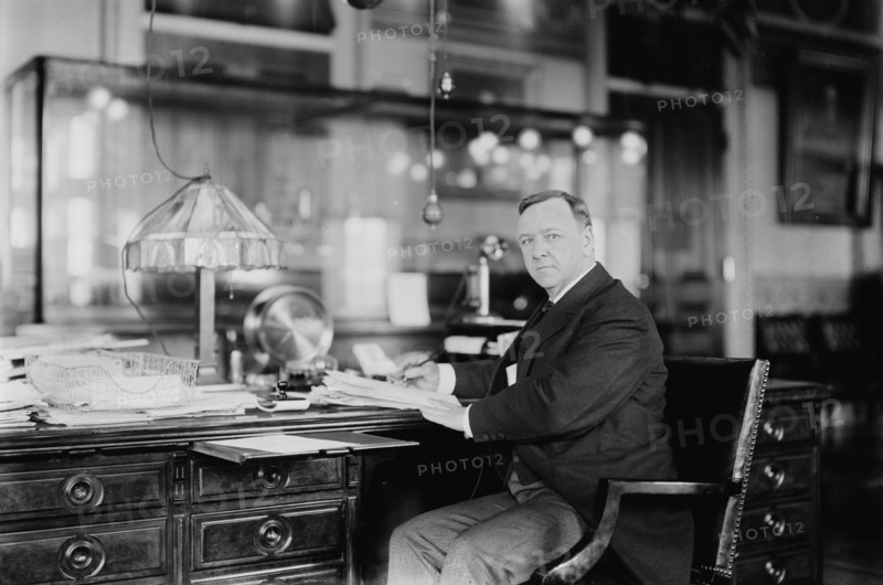 Sec'y Daniels - 5 mins. After sending blockade order to Adm. Fletcher, 1914. Creator: Bain News Service.