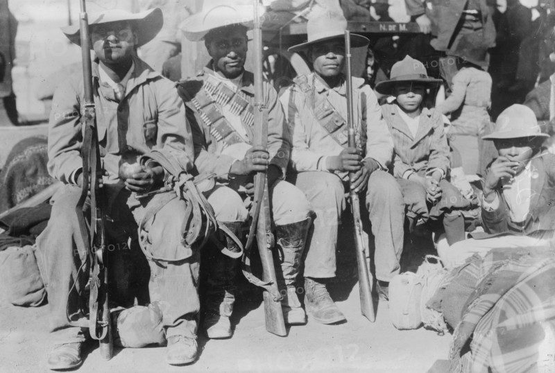 Villa's men entraining, 1914. Creator: Bain News Service.