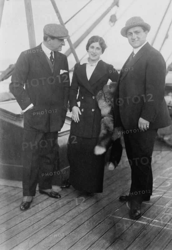 Antonio Scotti, Lucrezia Bori, Pasquale Amato, 1912. Creator: Bain News Service.