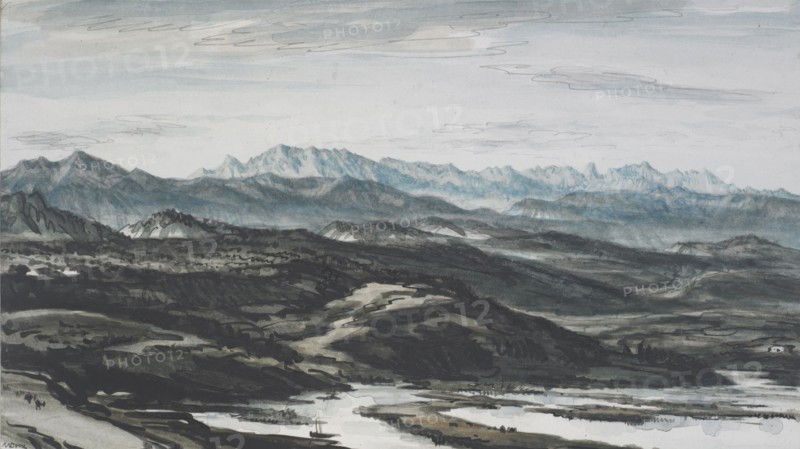 Asturian Coast, c.1916. Creator: David Muirhead Bone.