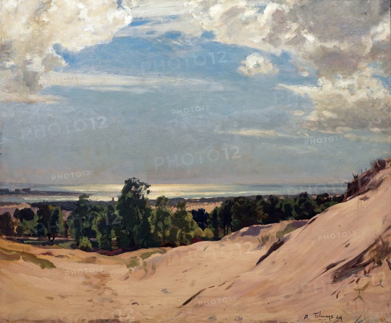 Blue and silver, Pas-de-Calais, 1929. Creator: Algernon Talmage.
