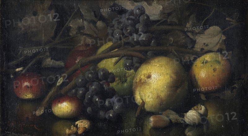 Still life with fruit, late 19th to early 20th century. Creator: Carducius Plantagenet Ream.