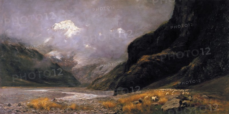 Mt. Sefton, from Hermitage, c1898-1902. Creator: Charles Nathaniel Worsley.