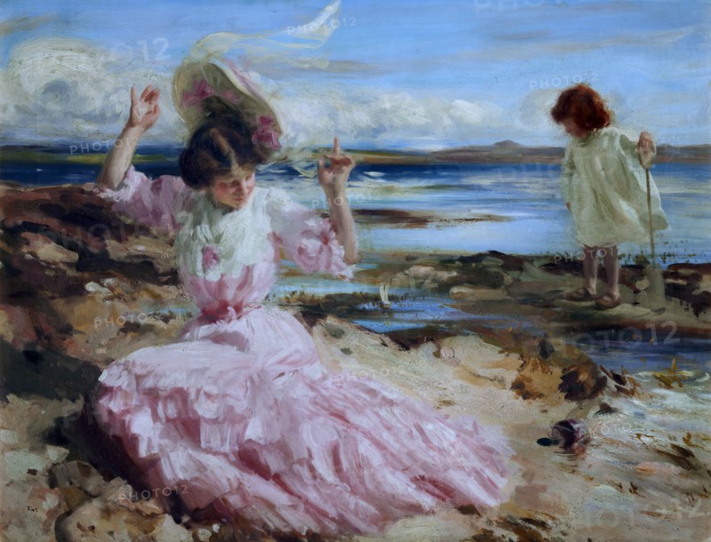 By summer seas, c1904. Creator: Charles Sims.