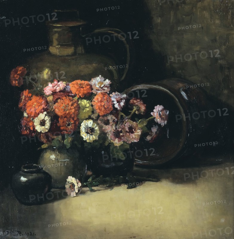 Zinnias, 1921. Creator: Dorothy Kate Richmond.