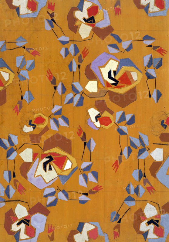 Untitled (Textile design no VII),  c1925. Creator: Frances Hodgkins.
