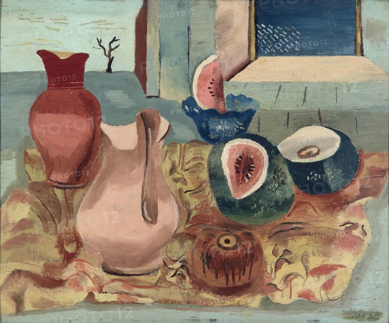Cut melons,  c1931. Creator: Frances Hodgkins.