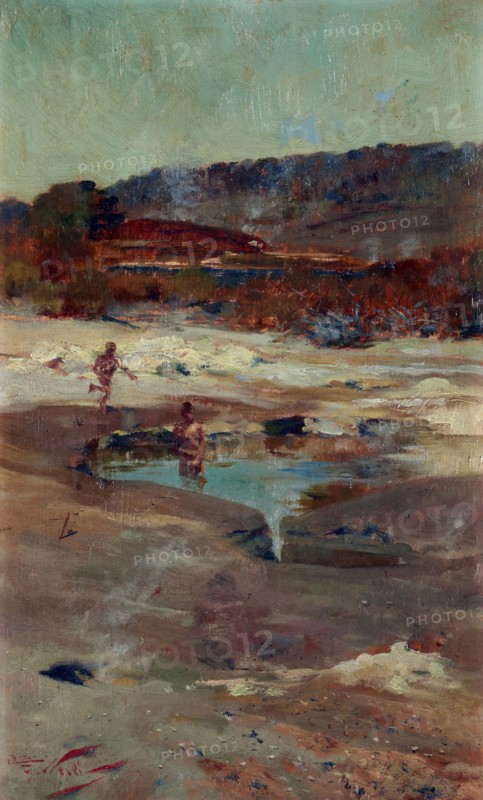 At Rotorua,  c1897. Creator: Girolamo Pieri Nerli.