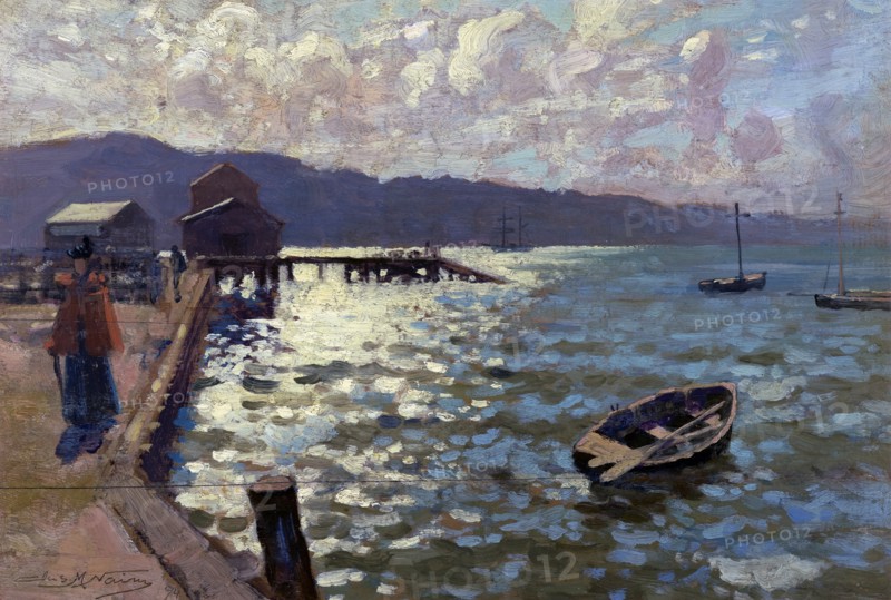 Wellington Harbour, 1894. Creator: James McLauchlan Nairn.