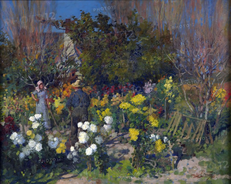 Autumn blooms, 1899. Creator: James McLauchlan Nairn.