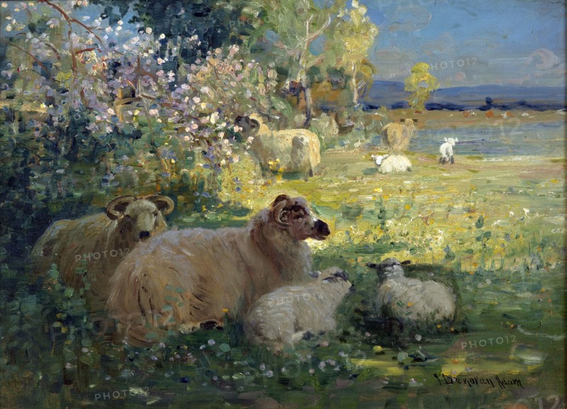 Landscape, (c1880) Creator: Joseph Denovan Adam.