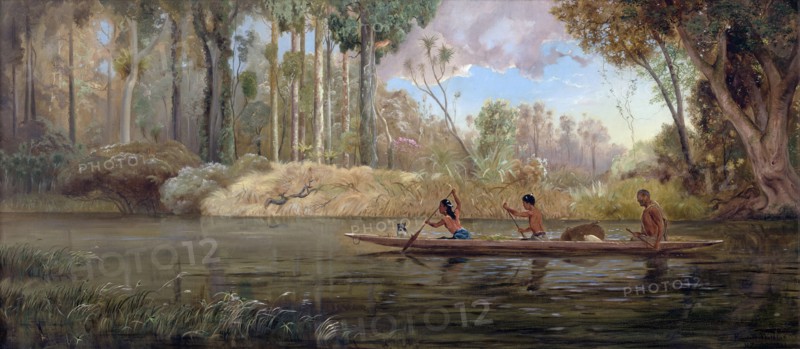 Early Spring; or  A Narrow of the Waikato River, 1881. Creator: Charles Henry Kennett Watkins.
