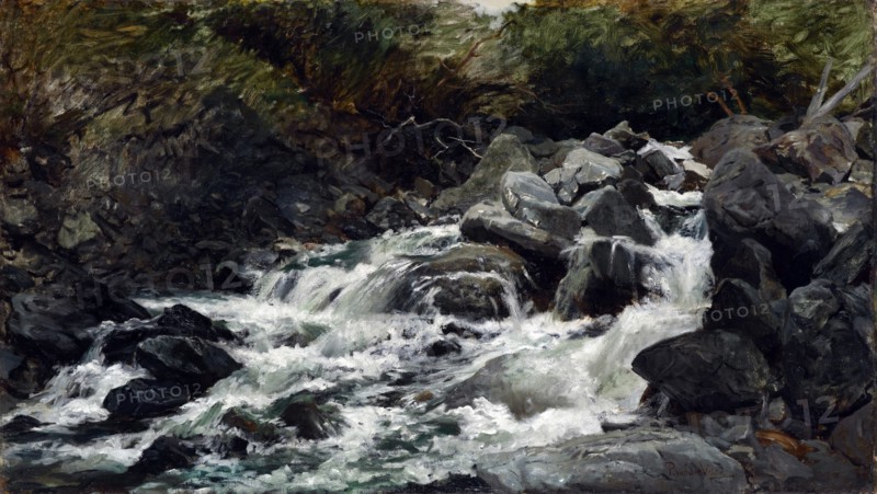 Mountain stream, Otira Gorge,  c1893. Creator: Petrus van der Velden.