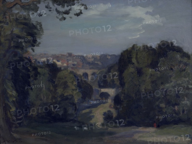 Two bridges, Knaresborough, 1900. Creator: Philip Wilson Steer.