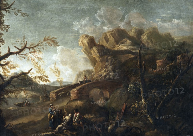 Landscape, c1645. Creator: Salvator Rosa.