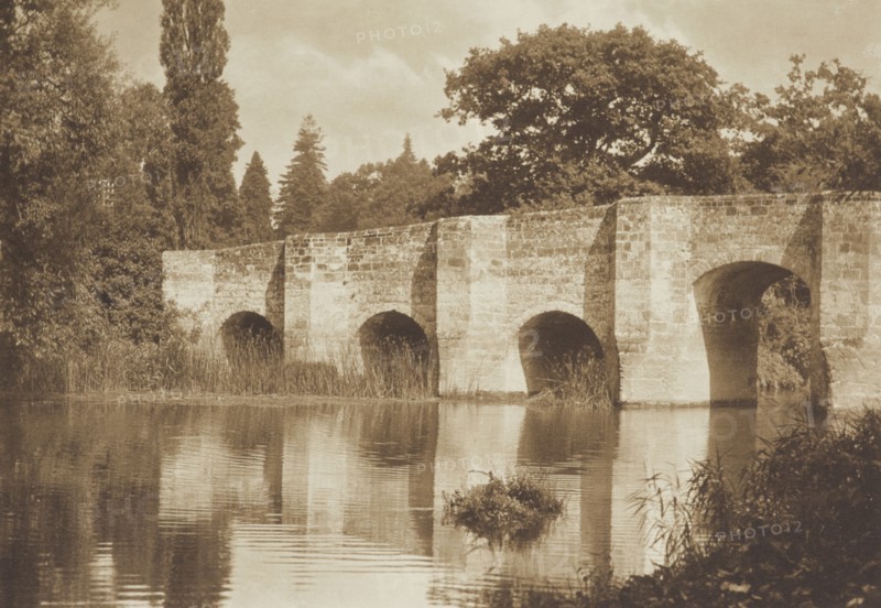 [Stone bridge]. From the album: Photograph album - England, 1920s. Creator: Harry Moult.