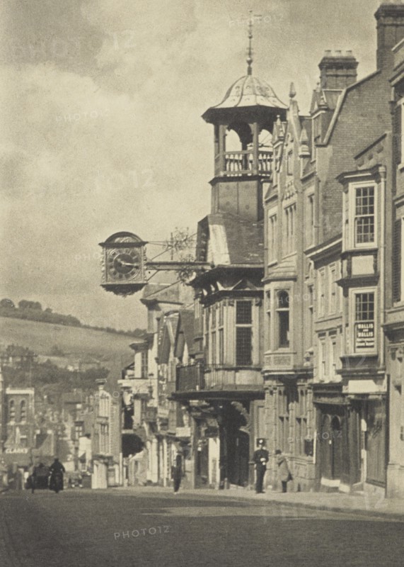 High Street, Guildford, Surrey. From the album: Photograph album - England, 1920s. Creator: Harry Moult.