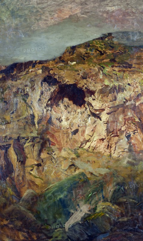 Rock study, Sumner, c1890. Creator: Petrus van der Velden.
